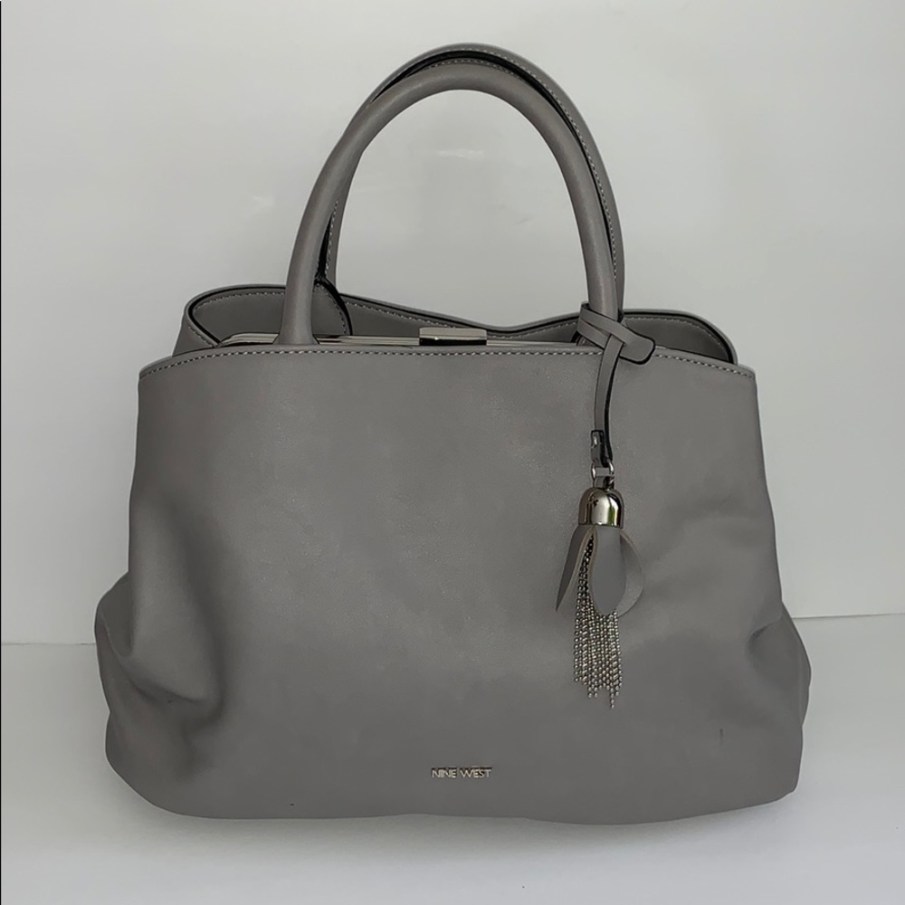 Nine West Grey Satchel Purse